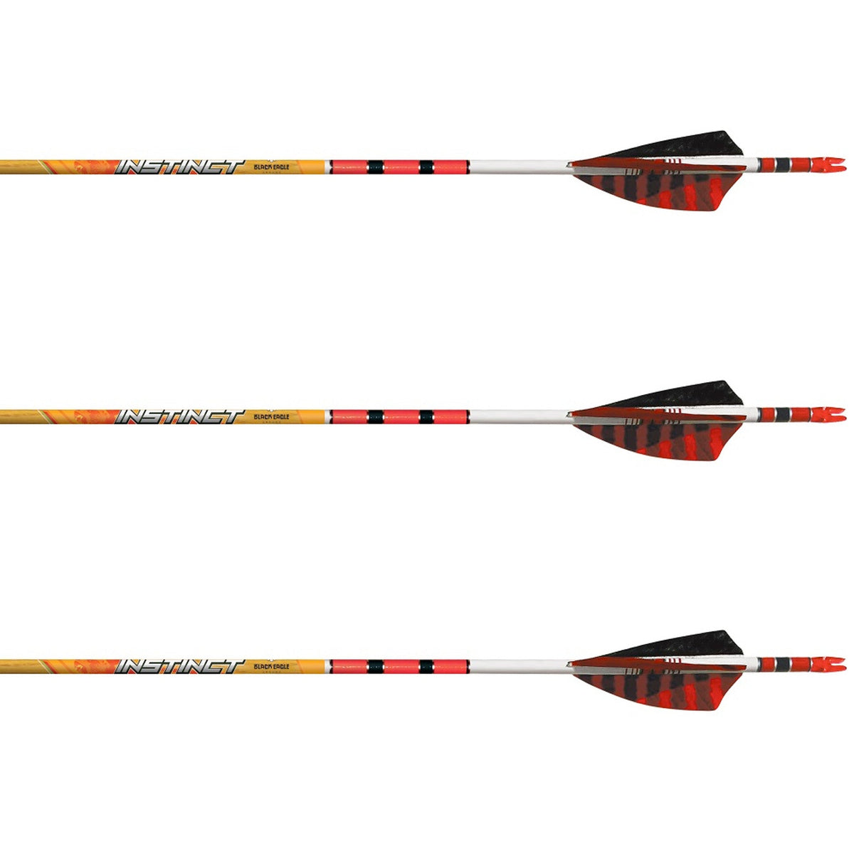 Black Eagle Instinct Arrow (Fletched w/Feathers) — Canada Archery