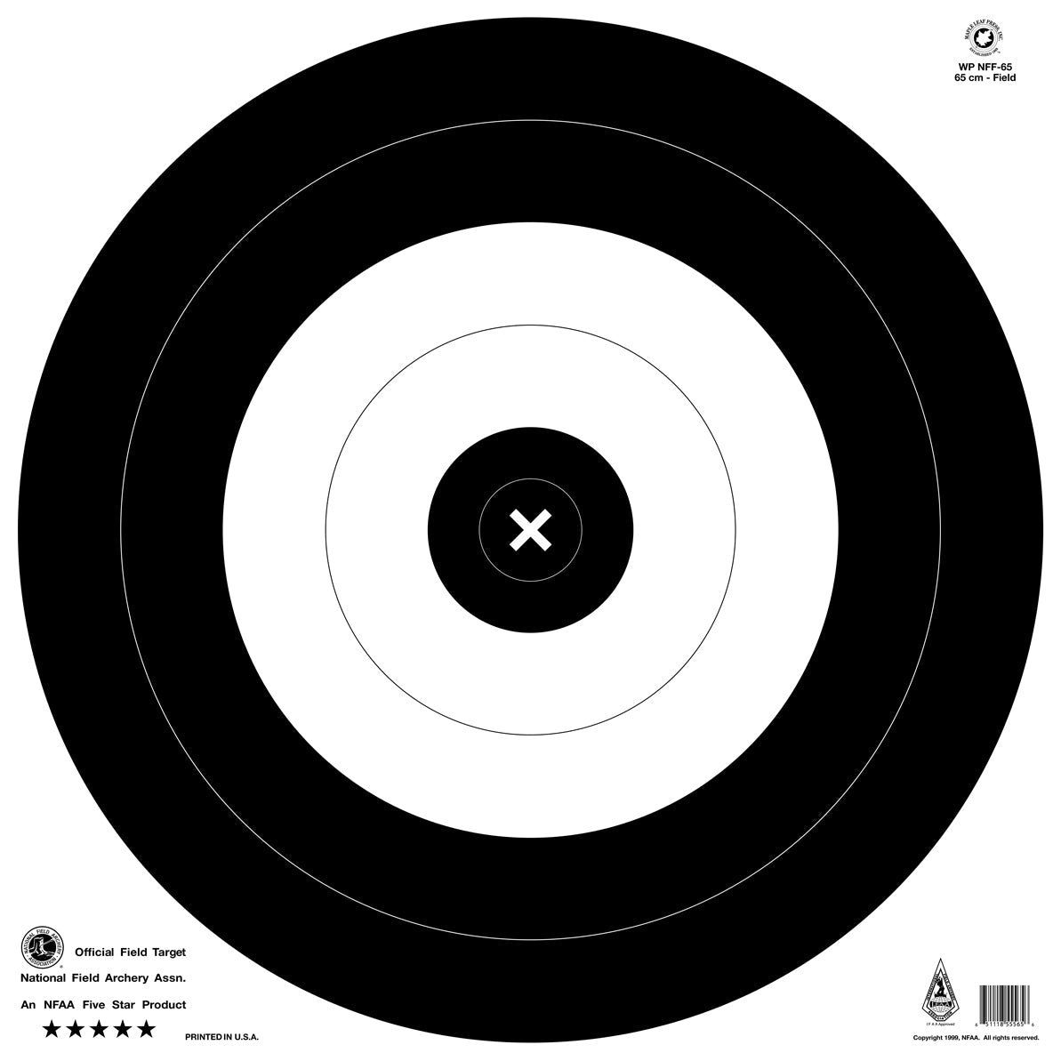 Maple Leaf Official NFAA Field 65cm, Waterproof Target Face (NFF-65 WP ...